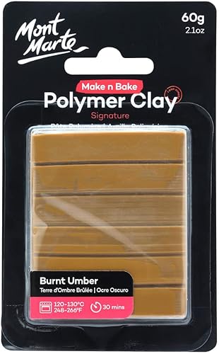 Miniatura 7 de Mont Marte M.M. Make N Bake - Arcilla polimérica (2.12 oz), color verde básico