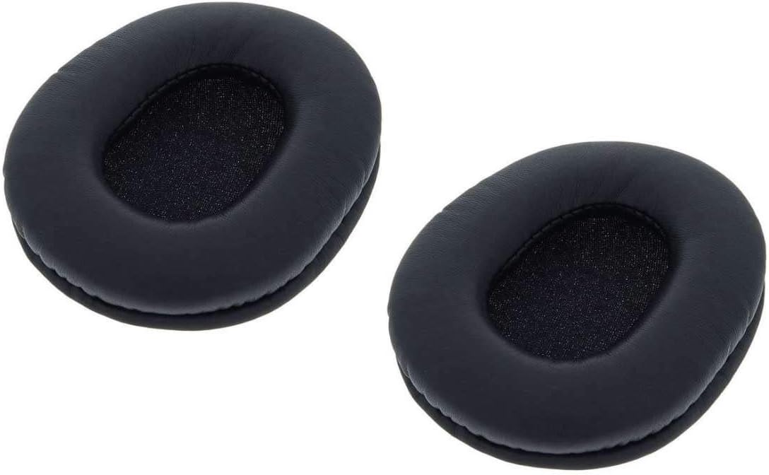 IENZA Replacement Protein Leather Earpads Ear Pads Cushion Compatible with Audio-Technica ATH Sony AKG HifiMan Philips Fostex Monoprice Large Over-The-Ear Headphones (1 Pair)