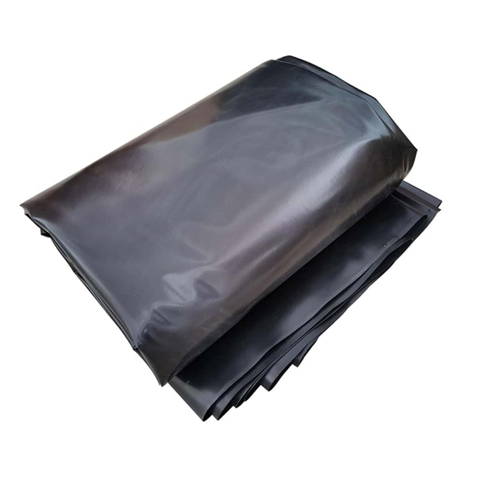 Whnoorher Black Pond Liner Thick Waterproof HDPE Membrane for Garden Ponds Foldable Geomembrane UV Resistant Preformed Pond Liners for Artificial Lake/Agricultural(7x10m(23x32.8ft))
