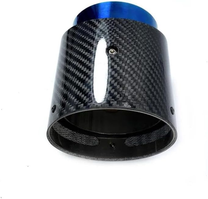1PCS Burnt Blue Pipe Carbon Black Exhaust Muffler Tip, For Mini Cooper R55 R56 R57 R58 R59 R60 R61 F54 F55 F56 F57 F60