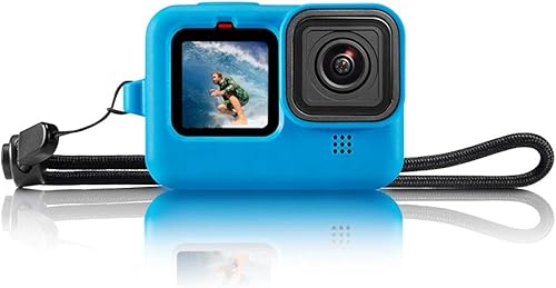 Taisioner Funda protectora de silicona para GoPro Hero 11 Hero 10 Hero 9 Black Sleeve Case Frame con cordón y accesorios de cubierta de lente