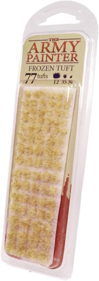 The Army Painter Tufts - Battlefield Tufts: Frozen Tuft, 77 Pcs, 3 Sizes -Terrain Model Kit for Miniature Bases & Model Grass Tufts -Diorama Supplies & Diorama Grass for Mini Basing & Gaming Scenery