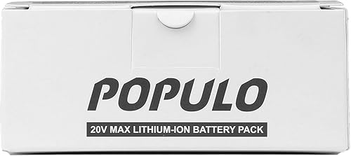 Miniatura 5 de populo Paquete de baterías PPLBP de iones de litio máximos de 20 V y 2.0 Ah, herramientas exclusivas de 20 V