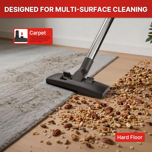 Image of Shop-Vac 5430299 Backpack Vacuum Commercial, 1.5 Gallon 4.5 PHP Ergonomic Canister Vacuum Cleaner with HEPA Filtration, 1.5-Inch Attachments, Corded, for Multi-Surface Cleaning, Carpet and Hard Floor