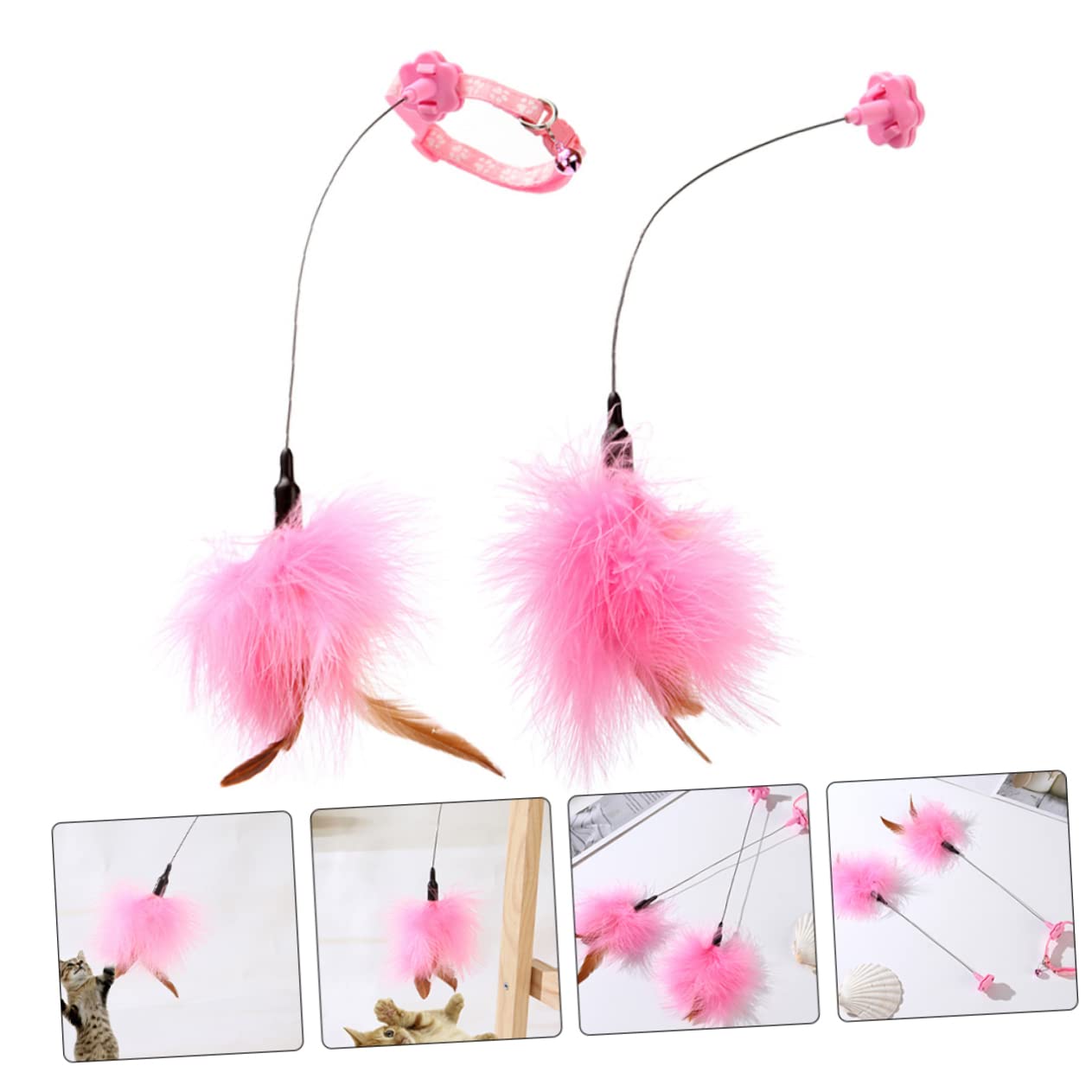 UPKOCH 2pièces Lot de Jouets Amusants pour Chat Baguettes Jouets Interactifs pour Chats