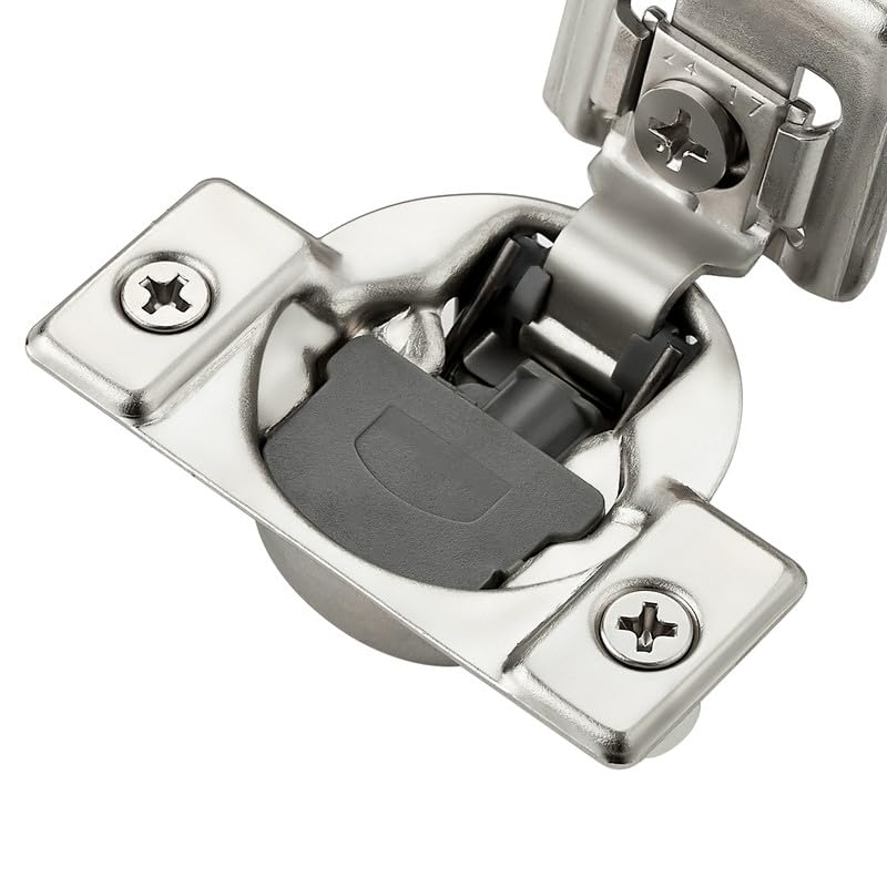 Image of Ravinte 10 Pack 5 Pairs 1-5 /16 inch Overlay Soft Close Hinges for Kitchen Cabinet Hinges Satin Nickel Hidden Hinges Stainless Steel Concealed Hinge self Closing