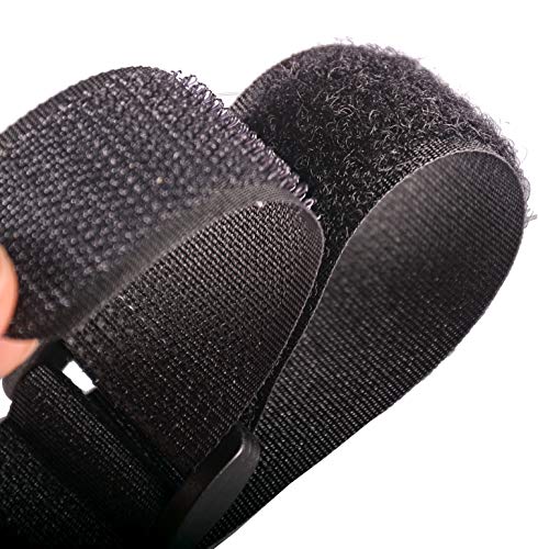 5 Pcs Hook And Loop Securing Straps Tie Downs Fastening Straps (1''X24'', Black) #TOP6