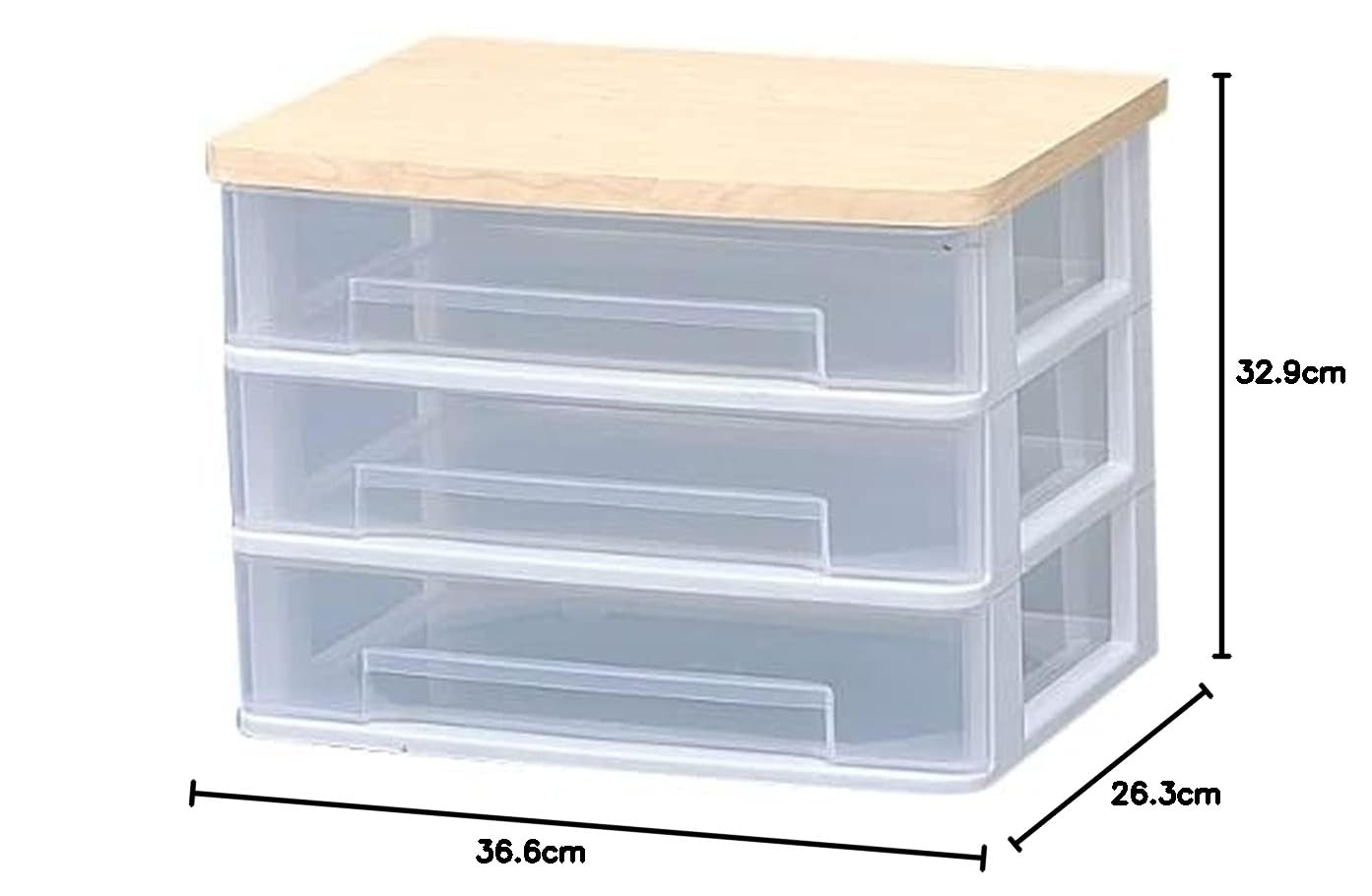 Amazon.co.jp: Iris Ohyama WET-W430 Wide Table Chest, Made in Japan