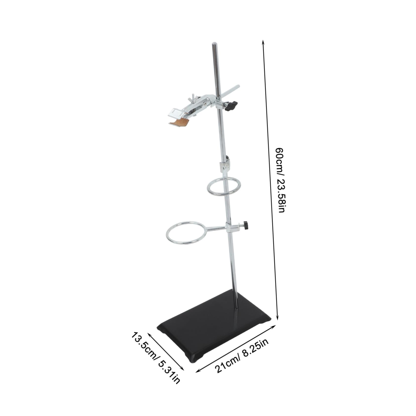 Healvian Matériel Métallique De Laboratoire Support De Laboratoire En Acier Inoxydable Support À Pince Support Pour Équipement De Laboratoire Support En Anneau
