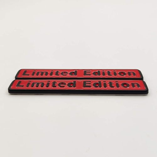 Miniatura 9 de 2 calcomanías de metal 3D de edición limitada con logotipo de alta calidad para guardabarros laterales de automóvil, calcomanías para maletero