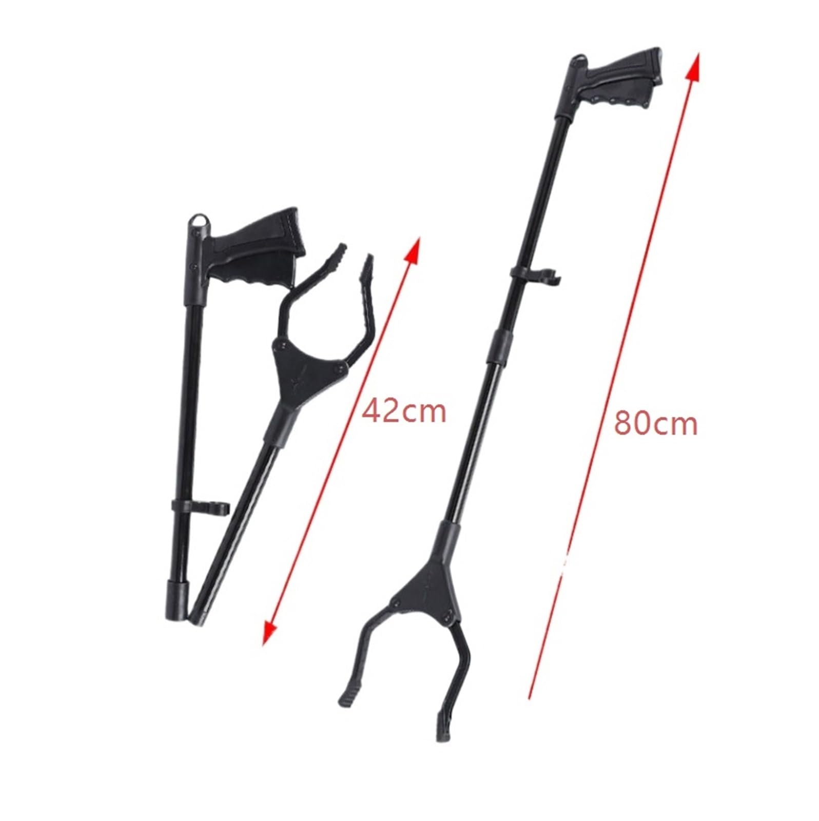 Greifhilfe, Greifergreifer Werkzeug Pickup Tool mit rotierender Backe und Magnet Müllpicker Greifhilfen(Black)