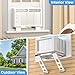 WEETALL Window Air Conditioner Support Bracket: 200lbs Dual Arm Universal Support for 5,000-24,000 BTU Units, Heavy Duty Window AC Mount for 3‘-12