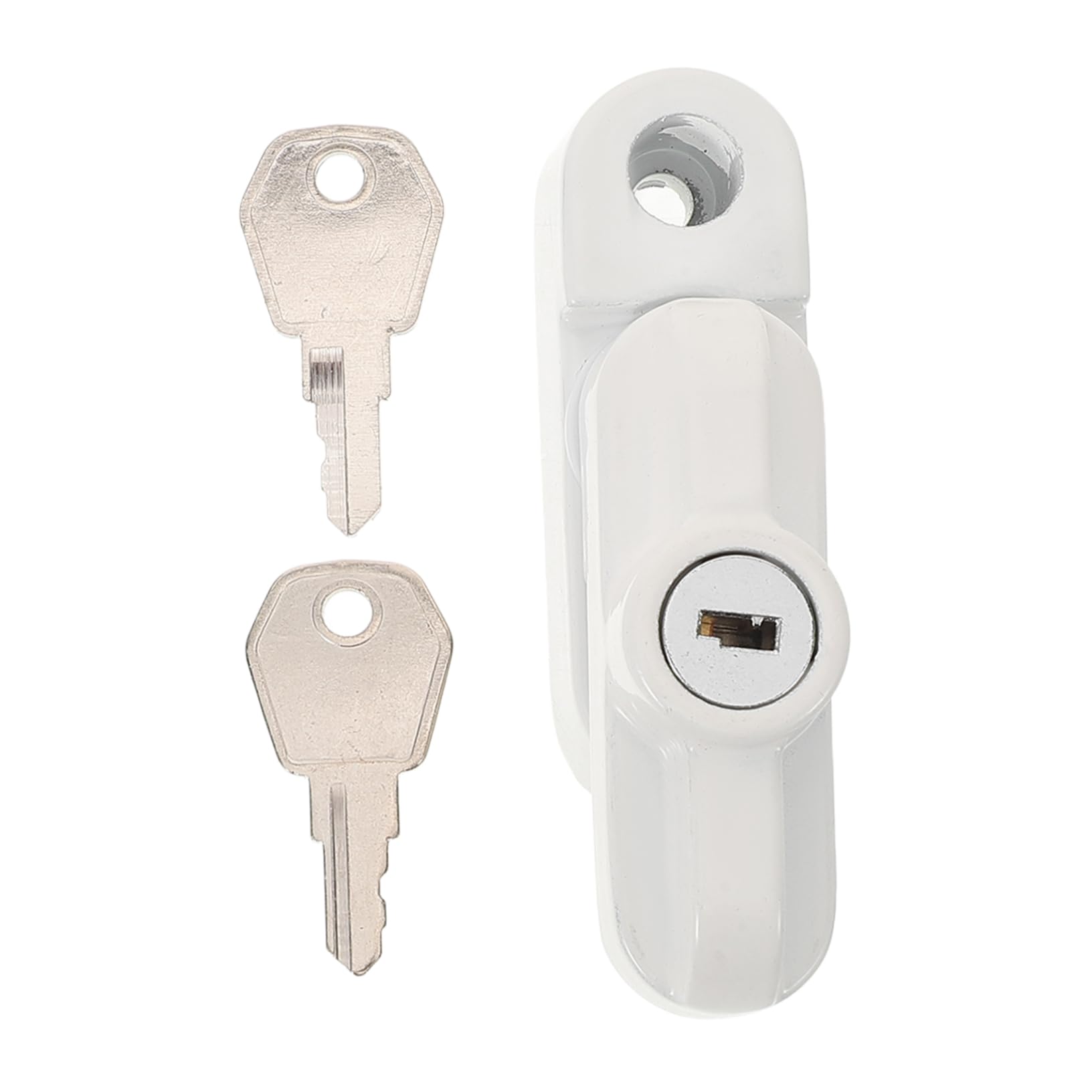 5 Ensembles serrures de châssis de fenêtre pour enfant loquet serrures de fenêtre en métal serrures de fenêtre de remplacement alliage d'aluminium blanche