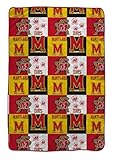 Pegasus Sports NCAA Maryland Terrapins Graphic Grid Ultra Cozy Oversized Blanket