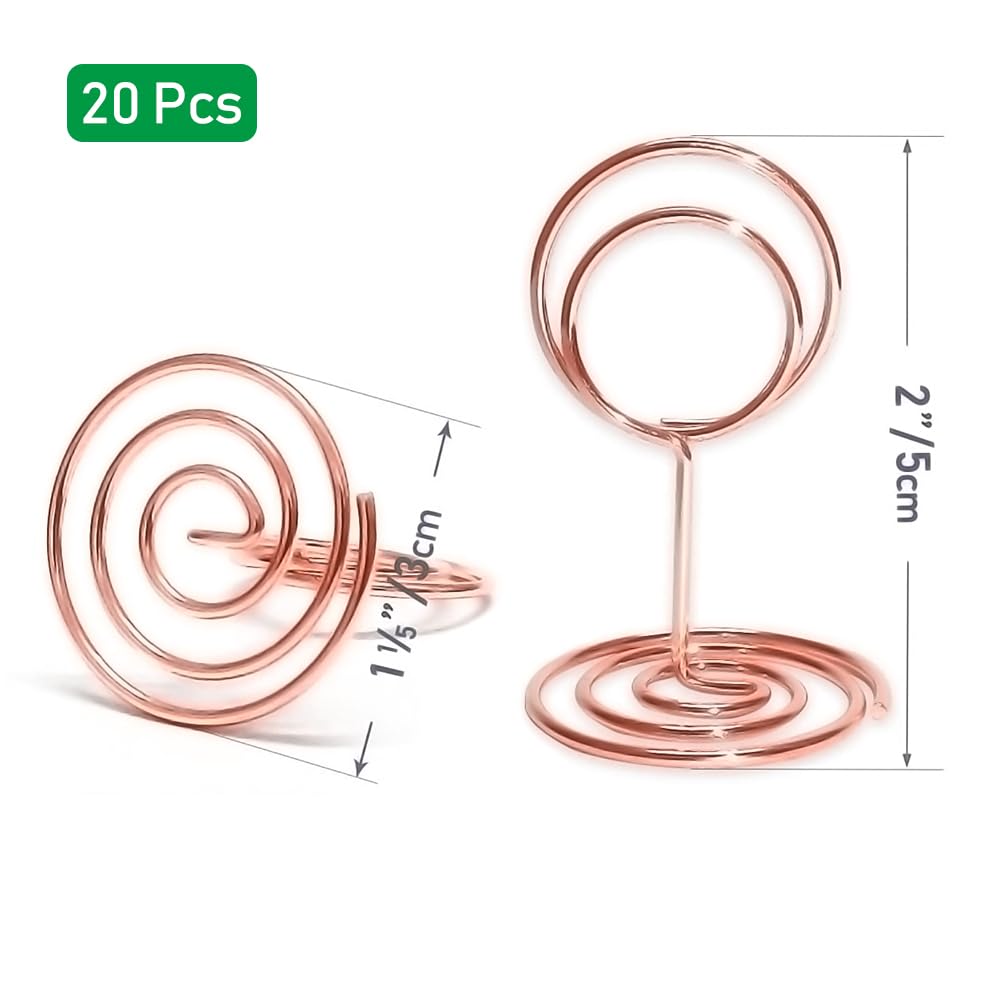 Segnaposto Porta Carte Da Tavolo - 20 Pezzi Metallici Dorati - Foto 10