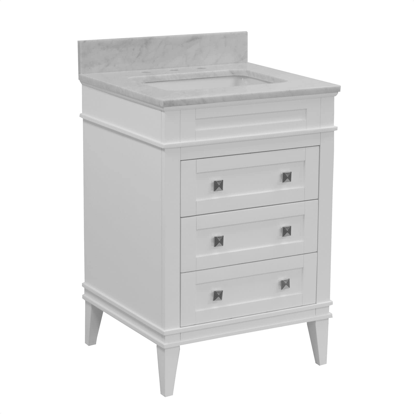 Eleanor 24-inch Bathroom Vanity (Carrara/White)