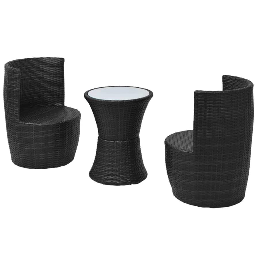 Amazon.com: CUMYZO 3 Piece Bistro Set with Cushions Poly