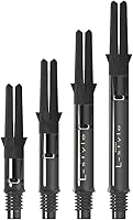 Vista 13 de Carbon Dart Shafts – Locked & Silent (Spinning) – 9 Sizes – for Soft Tip & Steel Tip Darts – Lightweight, Durable, Professional Grade