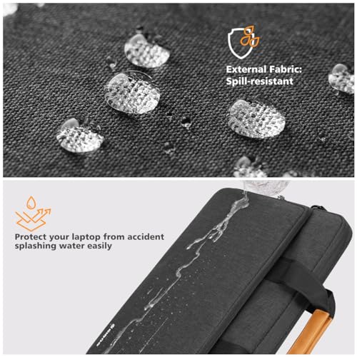 NIDOO Laptop Shoulder Bag 14 inch Sleeve Case Compatible with 14" Lenovo ThinkPad E14 T14 / IdeaPad Flex 5/15" MacBook Air M2 M3 / Microsoft/HP EliteBook 840 Computer Messenger Bag Briefcase2