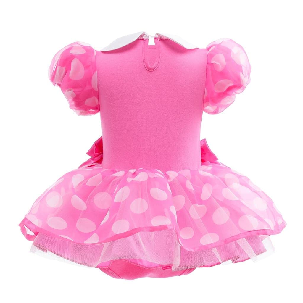 Lito Angels Disfraz de Carnaval de Princesa para Bebé Niñas Body Mono Mamelucos Onesie Vestido con Diadema - 2