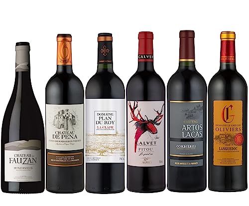 Calvet - Coffret Cadeau - Assorti Dégustation - Assortiment de 6 vins rouges de nos domaines du Sud de la France (6 x 0,75L)
