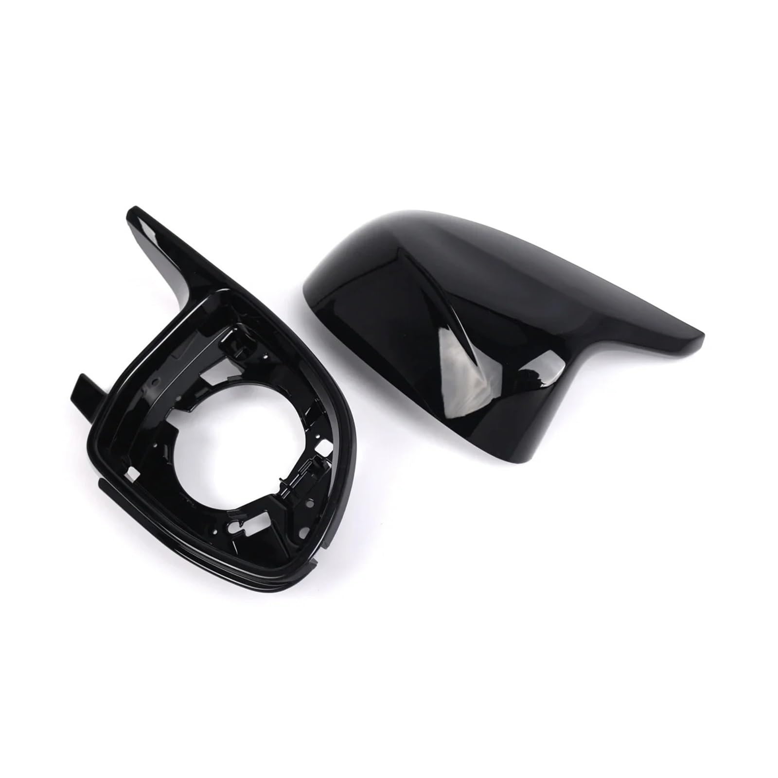 Calotte Specchio Compatibile Per BMW Per X4 G02 2018-2023 Set 4 Pezzi Supporto Retrovisore Auto Copertura Tappo Nero Lucido Copri Specchietto Retrovisore