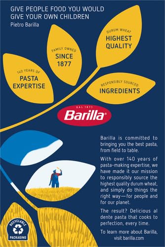Image of Barilla Cellentani Pasta, 16 oz. Box - Non-GMO Pasta Made with Durum Wheat Semolina - Kosher Certified Pasta (Pack of 6)