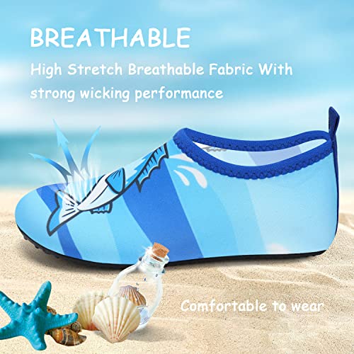 Image of ANLUKE Kids Boys Girls Water Shoes Barefoot Aqua Socks Fast Dry Beach Swim Outdoor Sports Shoes for Toddler