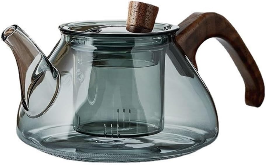 Round Stove Teapot High Temperature Glass Tea Set Special Home Boiling Water Single Pot