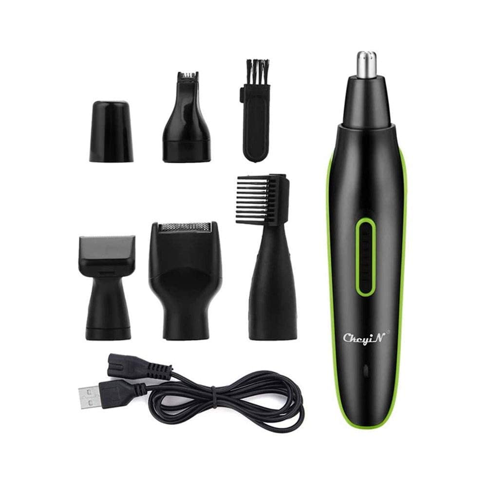 Ear and Nose Hair Trimmer for Men Professional USB Rechargeable Nostril Nasal Hair Vacuum Cleaning System 5 in