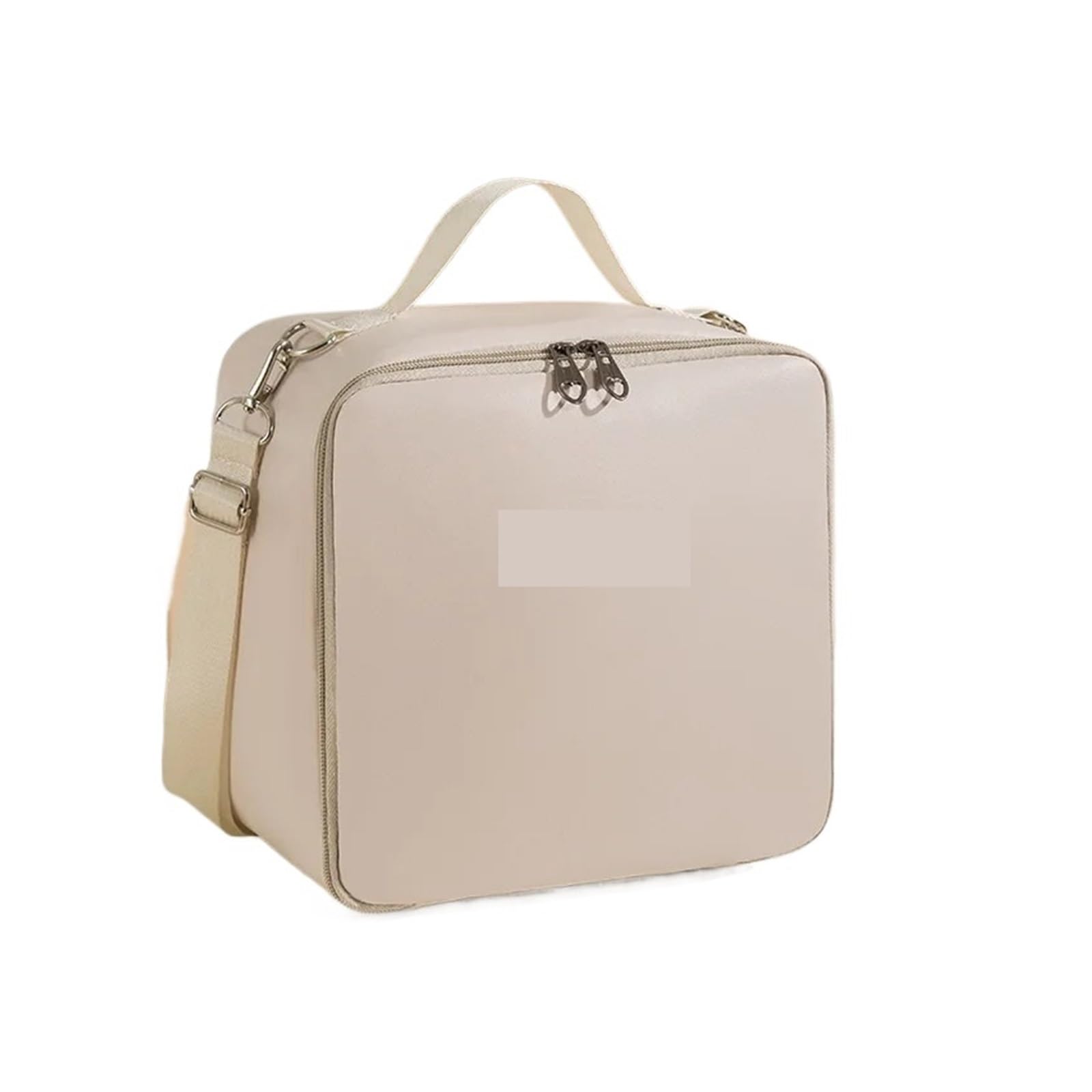 Compatible con bolsa Bento de un hombro, fiambrera, trabajador oficina, transporte, aislamiento térmico(Square White)
