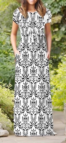 Image of VIISHOW Women's Long Sleeve Loose Plain Maxi Dresses Casual Long Dresses with Pockets