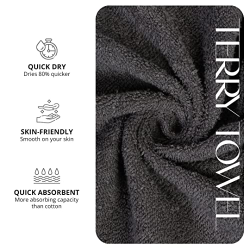 Image of NAKSH 450 GSM Super Absorbent King Size Bath Towel, Grey | Soft,Fluffy & Fade Resistant Color | Luxurious & Stylish | Machine Wash