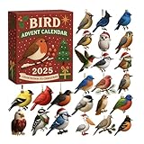 Vogel Adventskalender 2025, 24 Tage Acryl Vogel Anhänger Weihnachtskalender 2025, Süße Tiere...