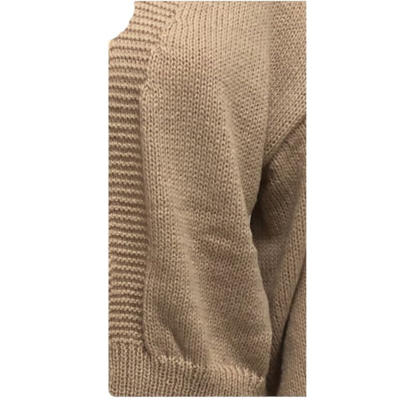 Prenda de abrigo para otoño con cuello en v y llamativas mangas abullonadas 6