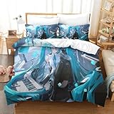 Photo Gallery pxbduasie 3d con stampa di hatsune miku set di biancheria da letto con 3 pezzi set copripiumino con cerniera e federe per ragazzi e ragazze,coppie,camera da letto,decorazione super king(260x220cm) Photo Gallery pxbduasie 3d con stampa di hatsune miku set di biancheria da letto con 3 pezzi set copripiumino con cerniera e federe per ragazzi e ragazze,coppie,camera da letto,decorazione super king(260x220cm)