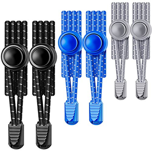 Image of UpUGo Elastic Shoe Laces, No Tie Shoe Laces Tieless for Kids, Adults, Elderly, One Size Fit All