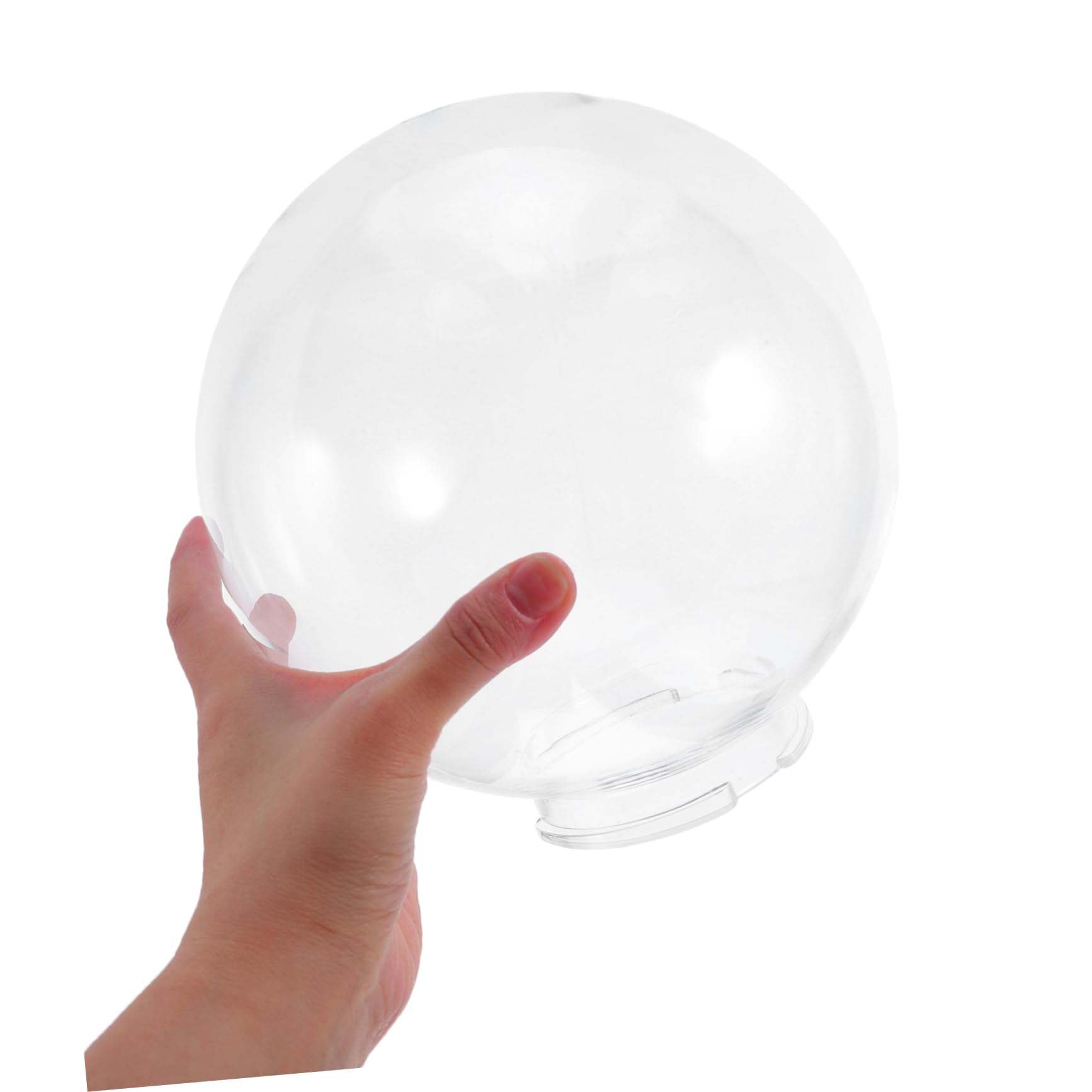 Sfera Coprilampada Trasparente in Plastica per Lampioni, Decorazione
