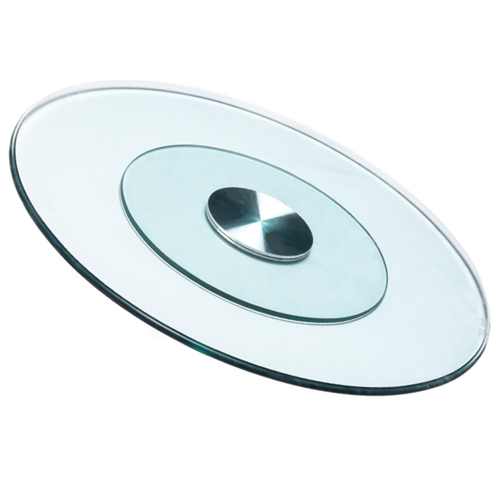 Plateau tournant en verre 80 cm pour partager les plats sans se lever