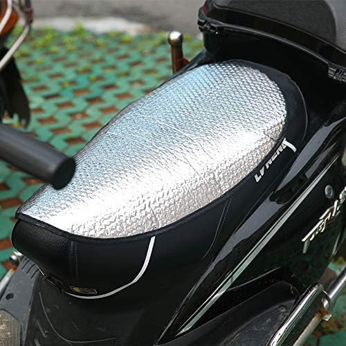 kunya Sun Heat Light Reflector Cum Insulation Mat for Motorcycle Seat Cover Aluminum Foil Water Resistant Seat pad for All Brand Scooty Scooter Bike-image-9