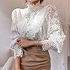 Womens Victorian Tops Dressy Casual Button Blouses... #4