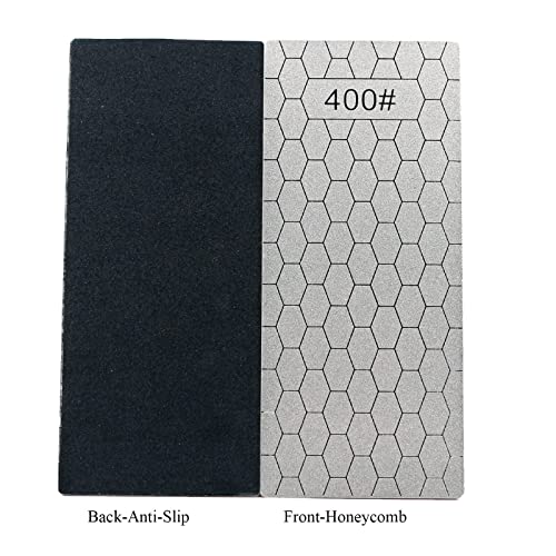 Jewboer 4 Pieces Diamond Sharpening Stone Set,Diamond Lapping Plate Coarse/Medium/Fine Grit Sharpener,400/600/1000/1200 Grit #TOP2