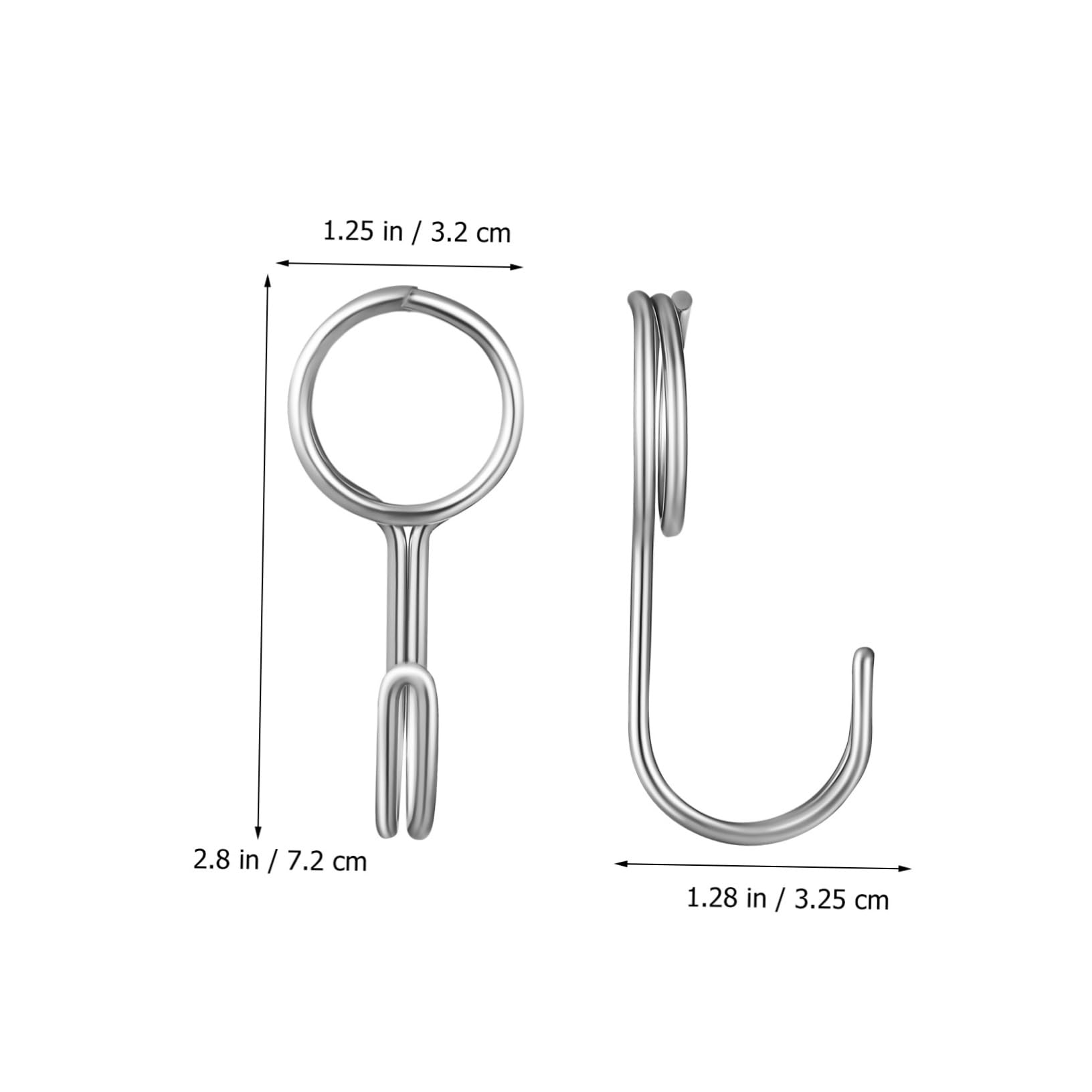 ERINGOGO Garage Hooks 10pcs Expandable Rope Hooks Split Ring for Coats Plant Hangers Tarpaulin Outdoor Use