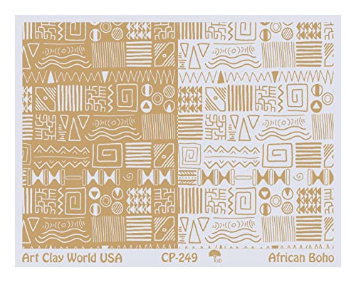 Low Relief Texture Plate Boho Design - 1 Pc.