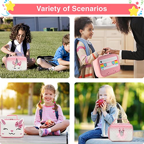 Beaulyn Girls Lunch bag-Lunch Box Kids Durable Water-Resistant Insulated Cool Lunch Bag for Girls Kids Toddlers Teens School Gifts - Image 6