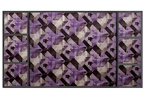 Image of Stylista Refridgerator top Cover Suitable for Samsung RR21C2H25S8 /HL, 189 Liter Fridge, Dimension (WXD) 71x109 CM, Chekered Pattern Magenta