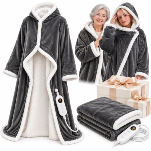 Wearable Heated Blanket with Sleeves Hood DROPS TO (MORE OPTIONS AVAILABLE) - image 1