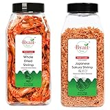Byait Bundle – Whole Dried Shrimp (5 oz) and Dried Japanese Sakura Shrimp (4 oz)