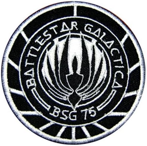 rahmah2019 Battlestar Galactica BSG 75 Science Fiction Buck Rogers Movie Embroidered Iron on Patch