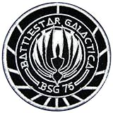 rahmah2019 Battlestar Galactica BSG 75 Science Fiction Buck Rogers Movie Embroidered Iron on Patch